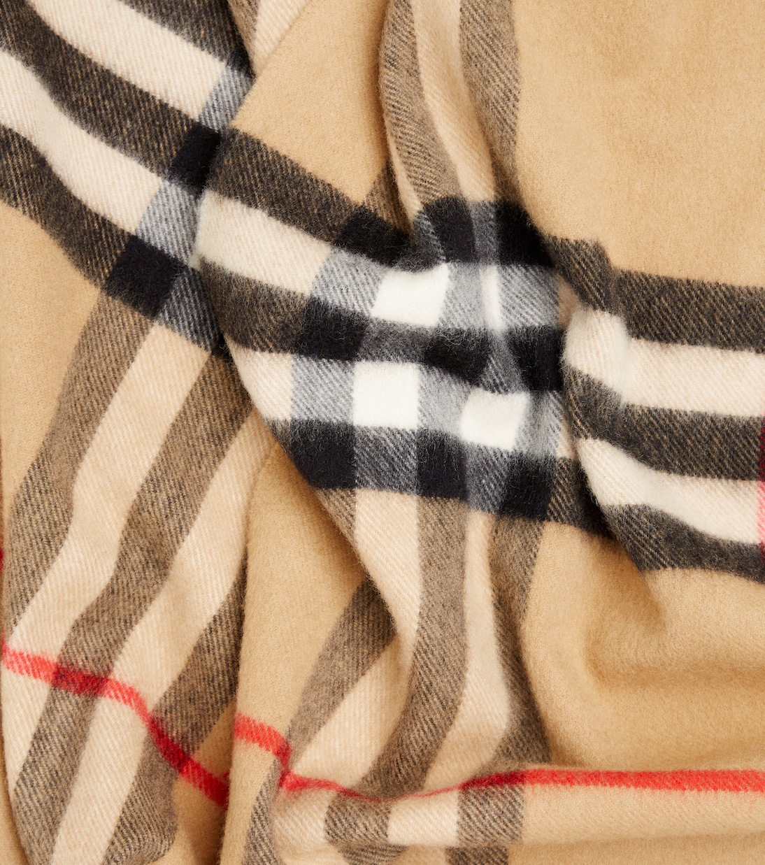 Sciarpa in cashmere con motivo Burberry Check, stile giovane e moderno