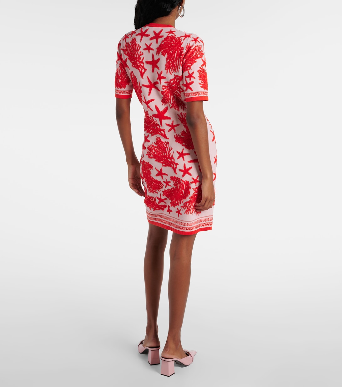 Miniabito Barocco Sea in jacquard | Versace