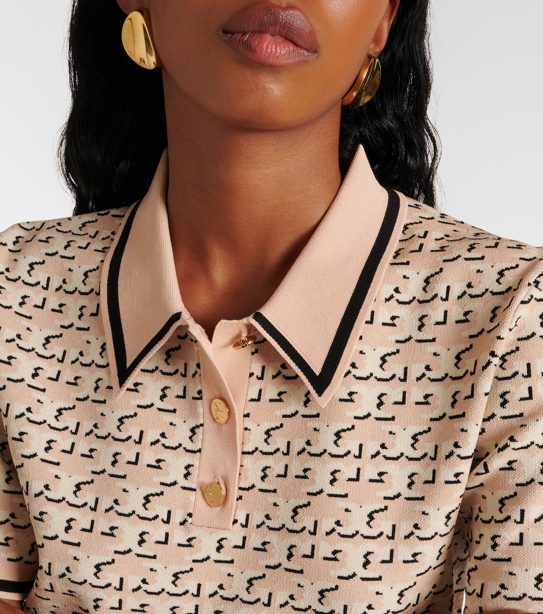 Polo in jacquard con logo | Tory Burch