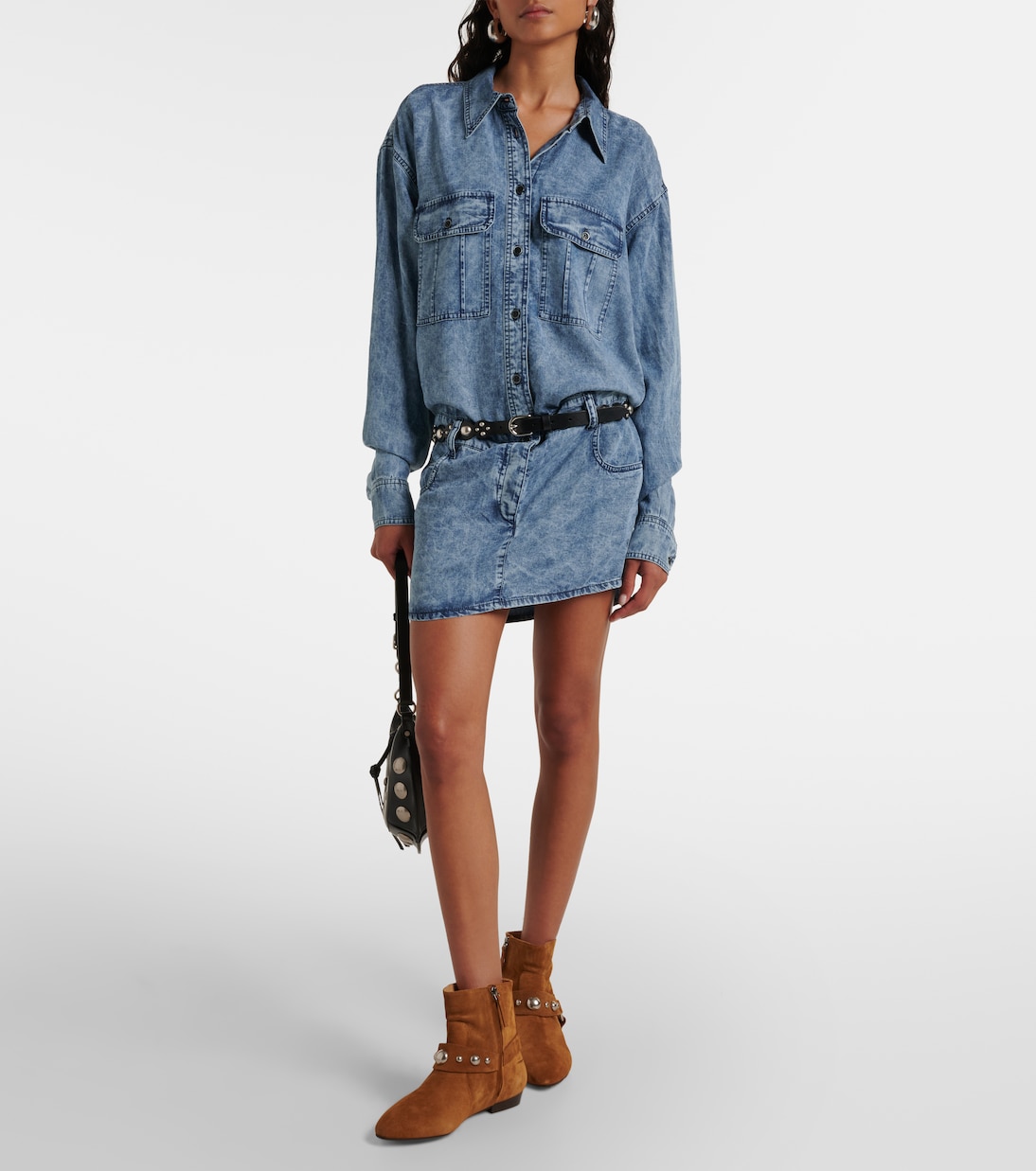 Robe chemise Palvina en jean | Marant Etoile