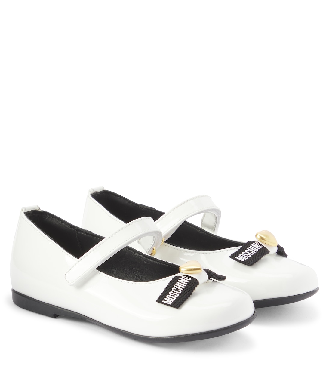 Ballerines en cuir verni | Moschino Kids