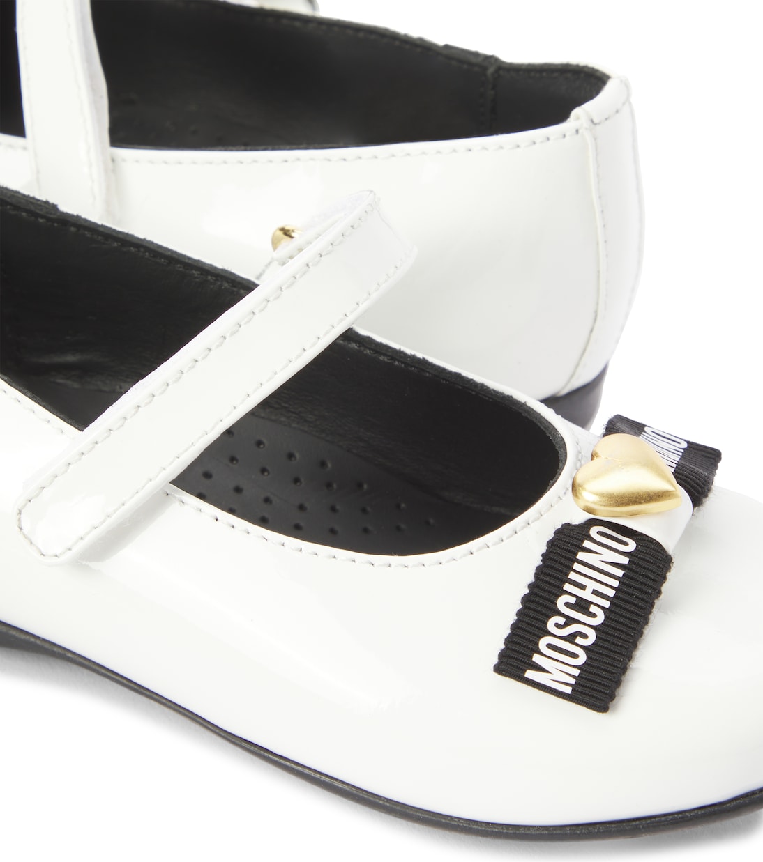 Ballerines en cuir verni | Moschino Kids