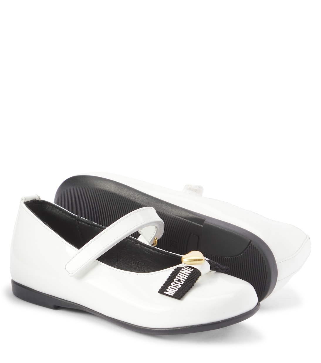 Ballerines en cuir verni | Moschino Kids