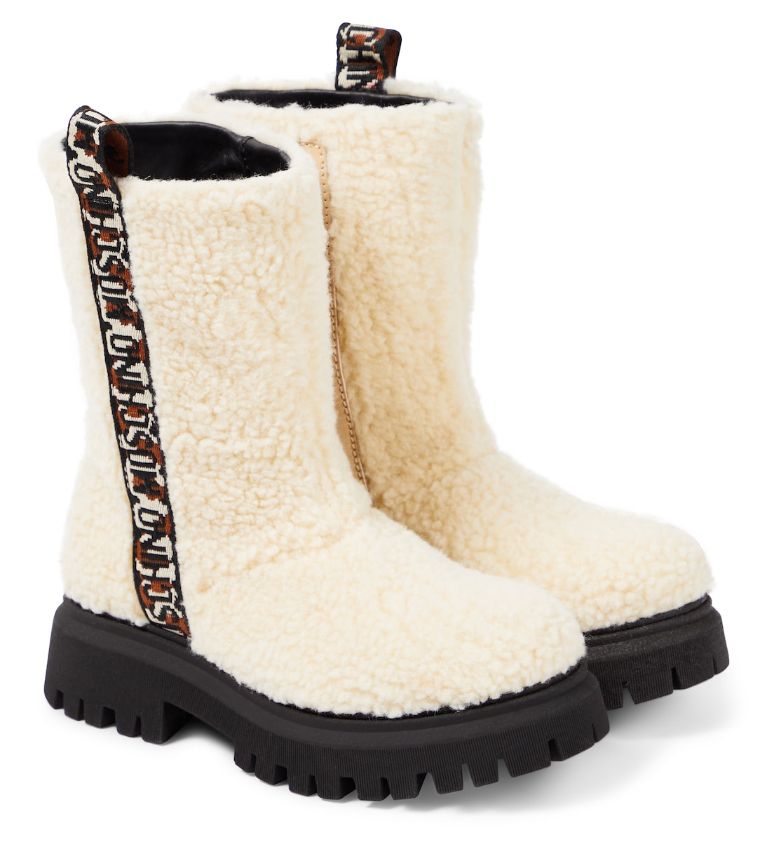 Stivali in teddy con logo | Moschino Kids