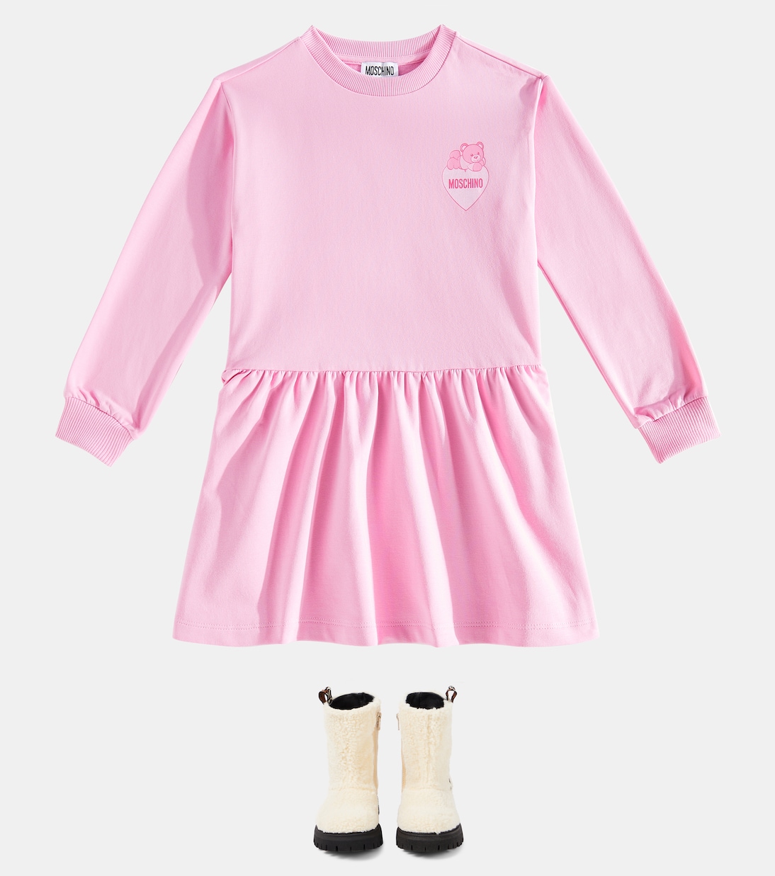 Stivali in teddy con logo | Moschino Kids