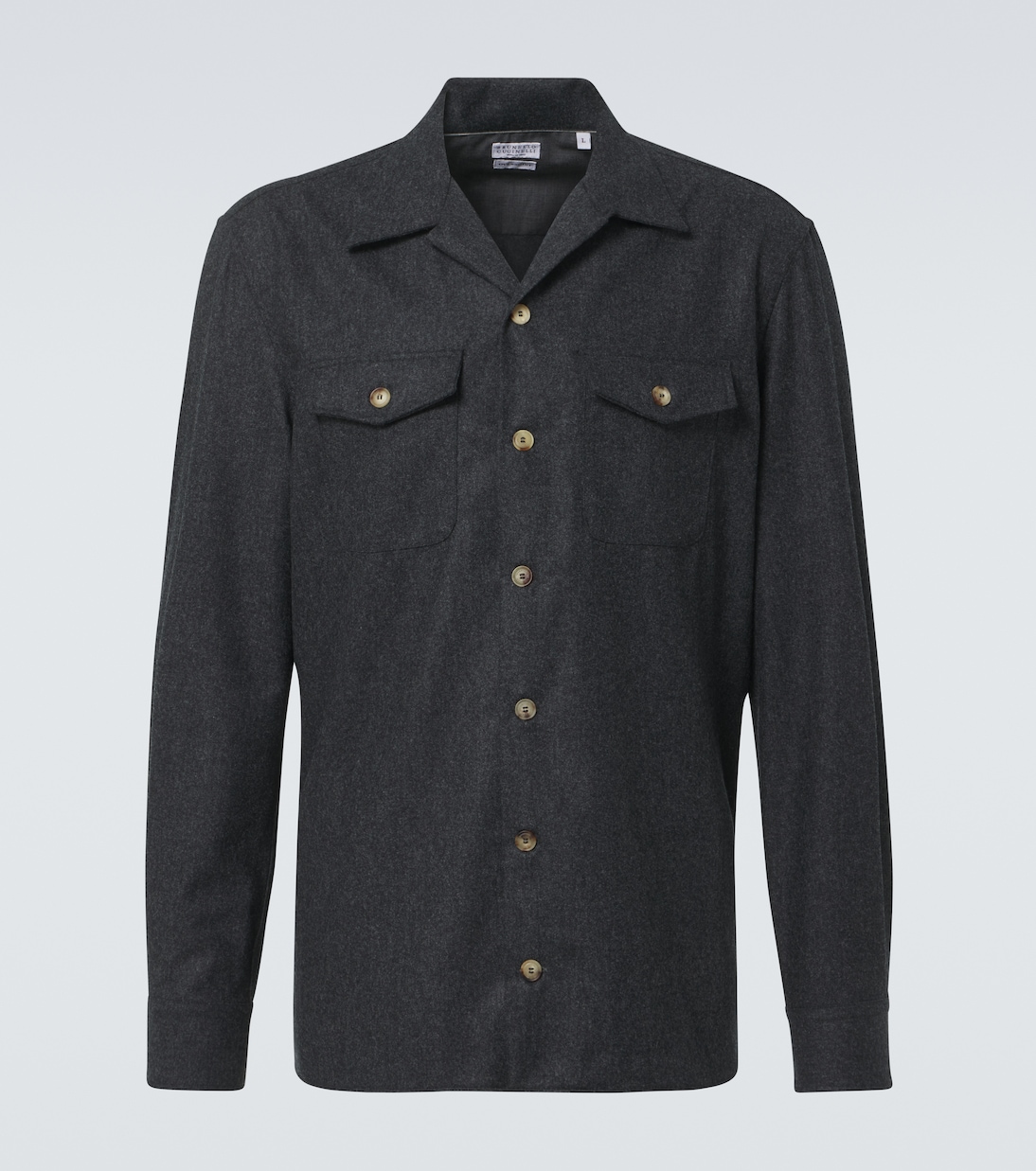 Camicia in lana vergine | Brunello Cucinelli