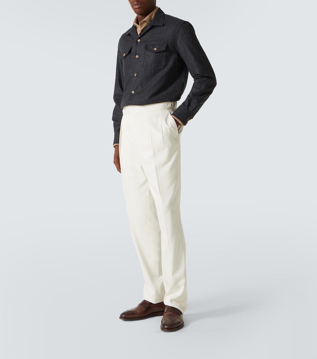 Camicia in lana vergine | Brunello Cucinelli