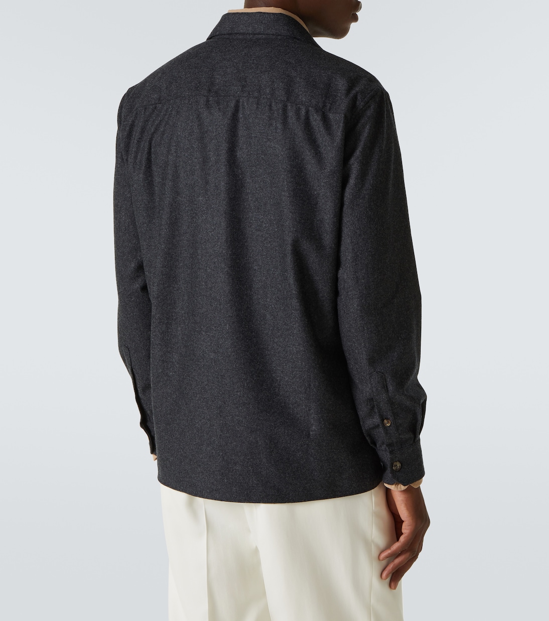 Camicia in lana vergine | Brunello Cucinelli