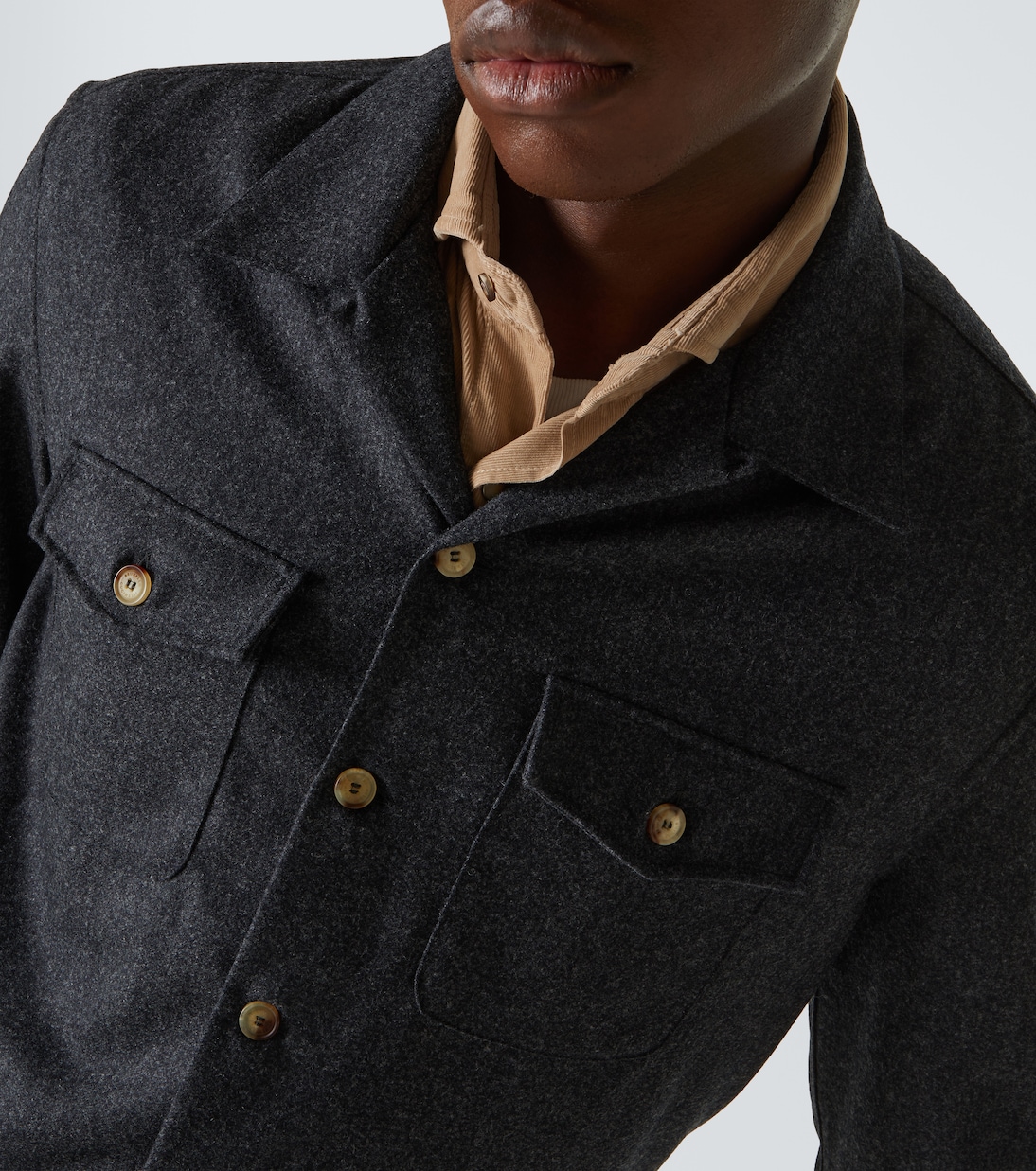 Camicia in lana vergine | Brunello Cucinelli