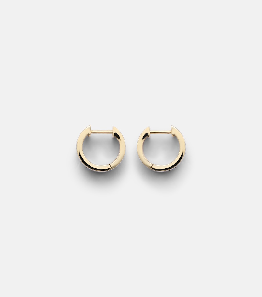 Boucles d'oreilles en or 14 ct, quartz, émeraude et saphir | Sydney Evan