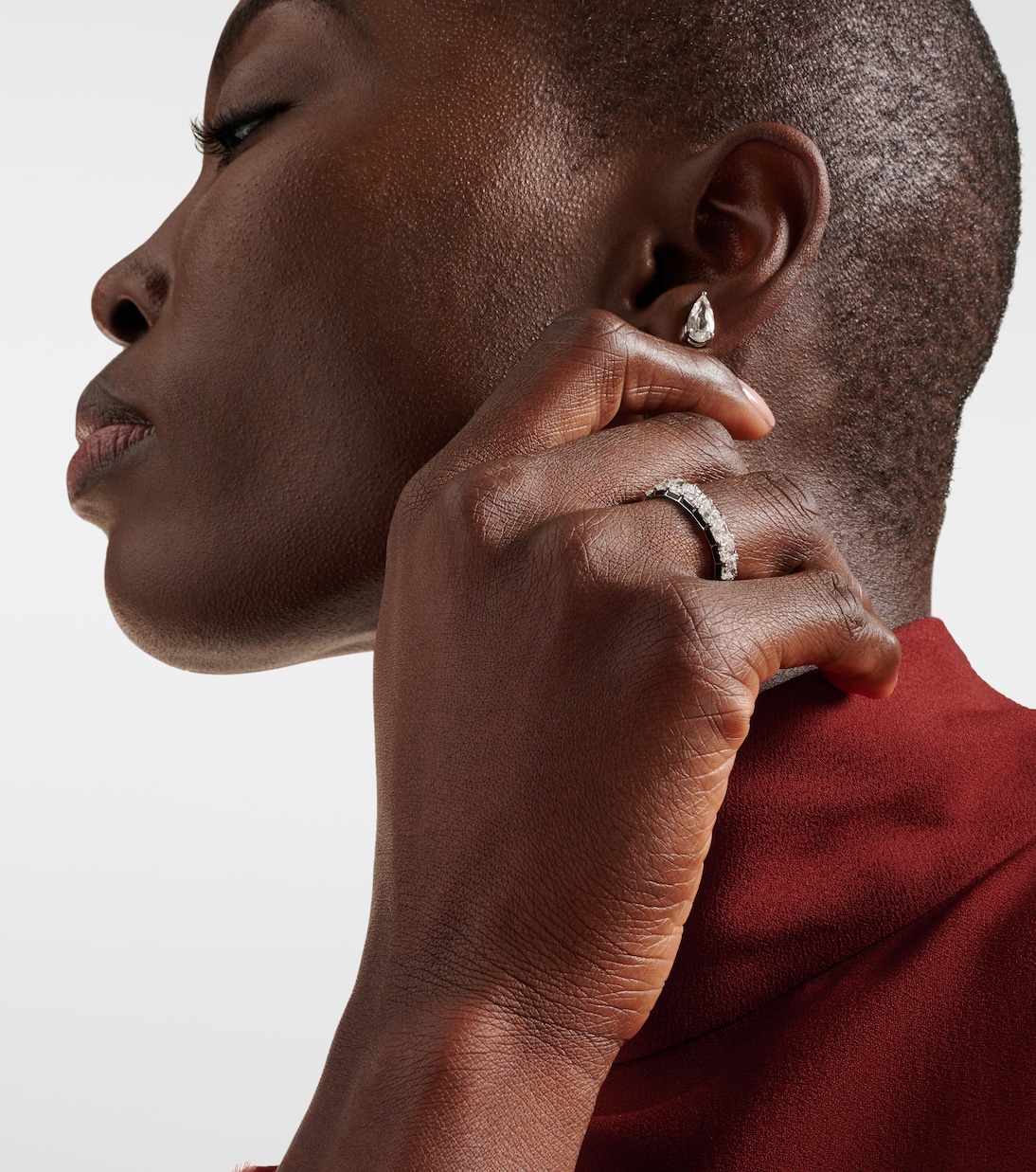 Bague Radiant Eternity en or blanc 18 ct et diamants | Kamyen