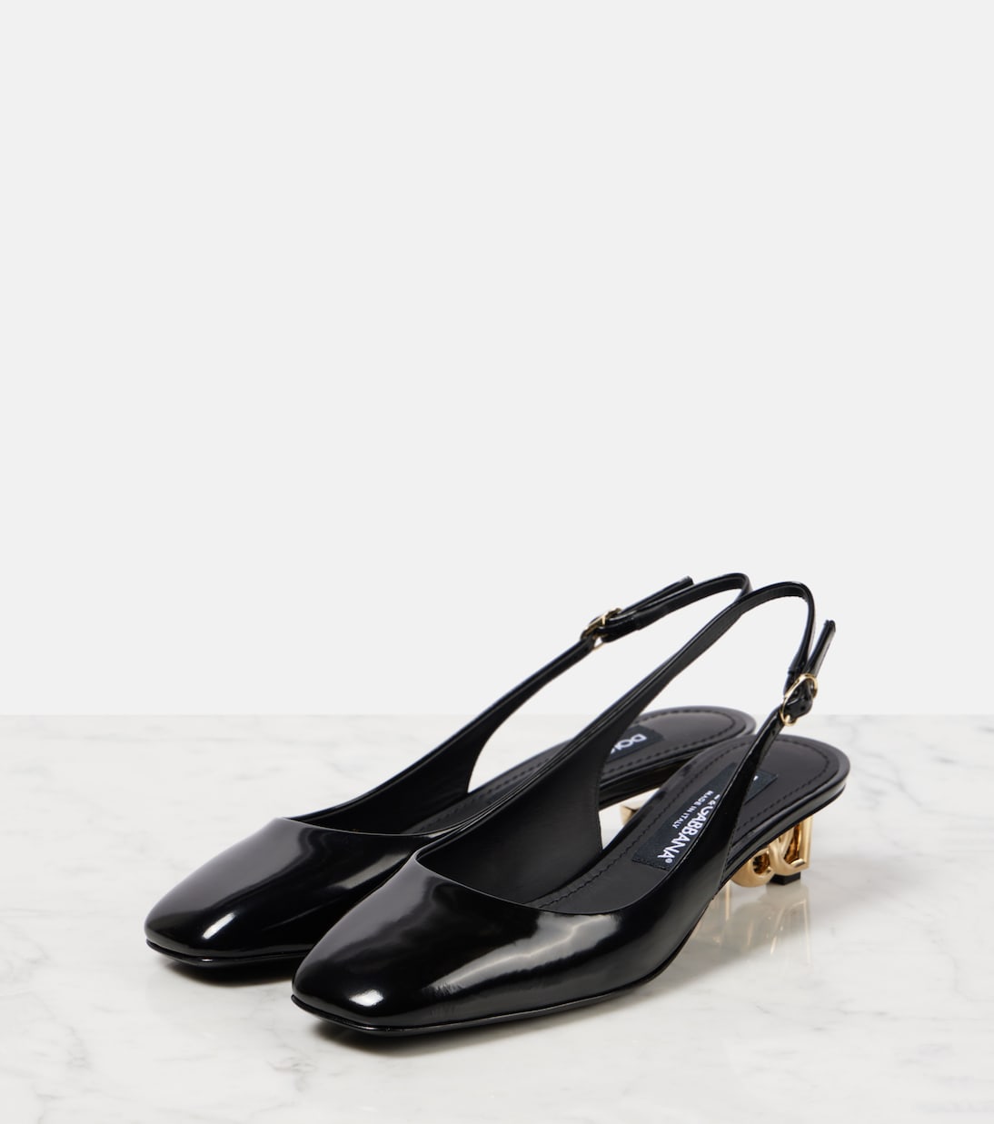 Escarpins Jackie DG 40 en cuir verni | Dolce&Gabbana