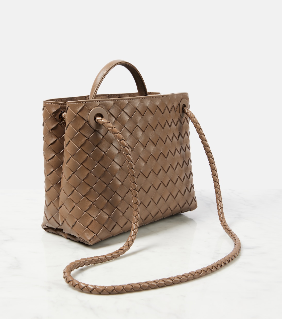 Sac Andiamo Small en cuir intrecciato | Bottega Veneta