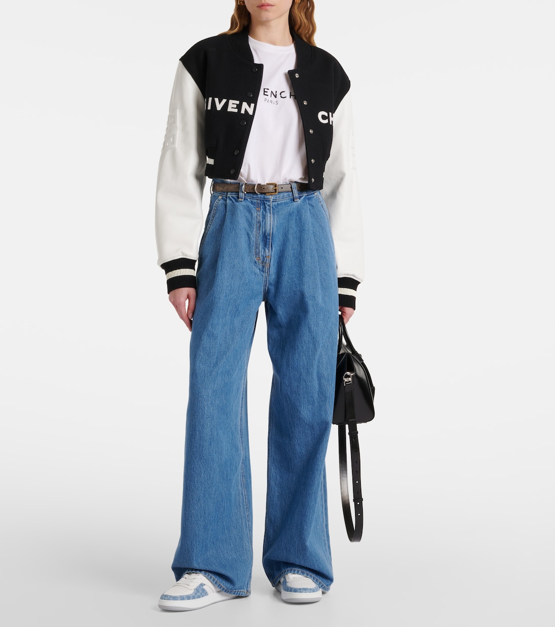 Baskets G Move en cuir et jean | Givenchy