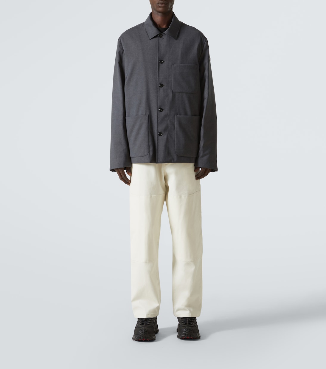 Wool-blend and down overshirt | Moncler