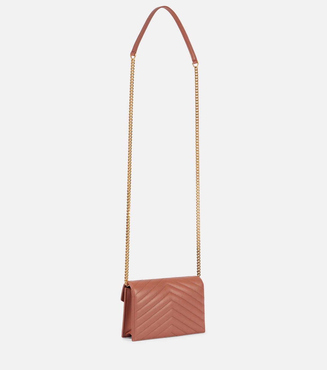 Cassandre matelassé leather wallet on chain | Saint Laurent