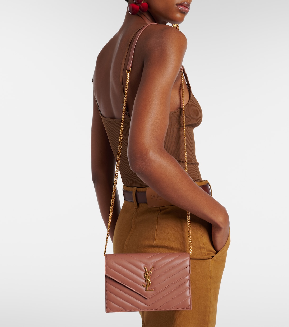 Portemonnaie mit Kettenriemen Cassandre aus Leder | Saint Laurent