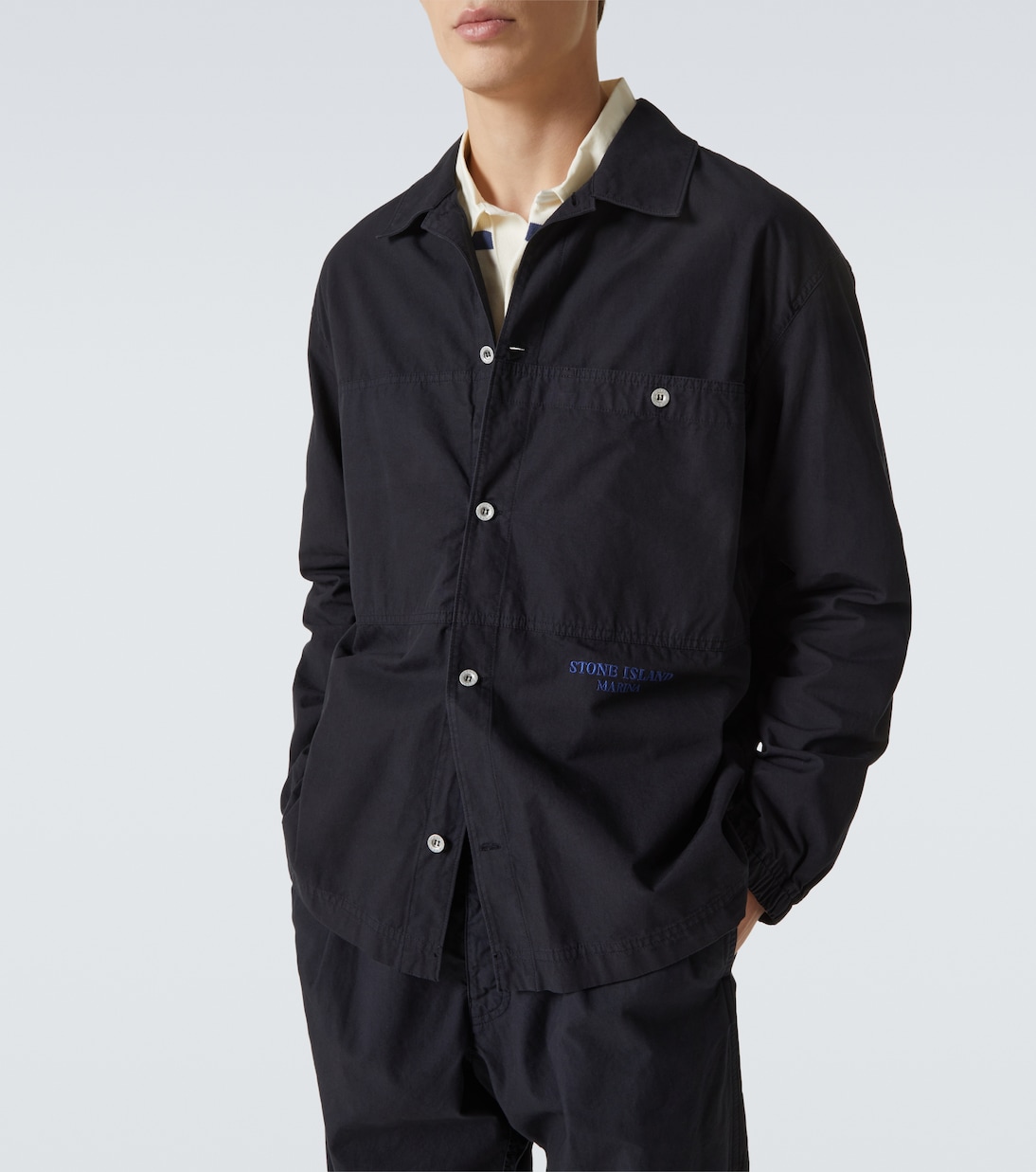 Hemdjacke Marina aus Baumwoll-Canvas | Stone Island