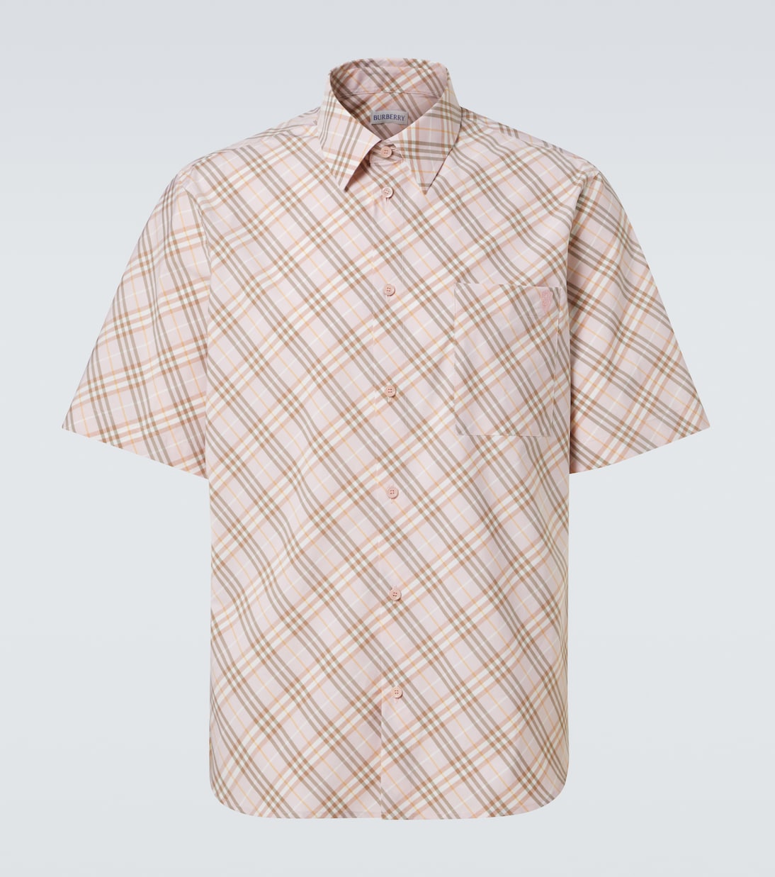 Camicia bowling Burberry Check in cotone | Burberry
