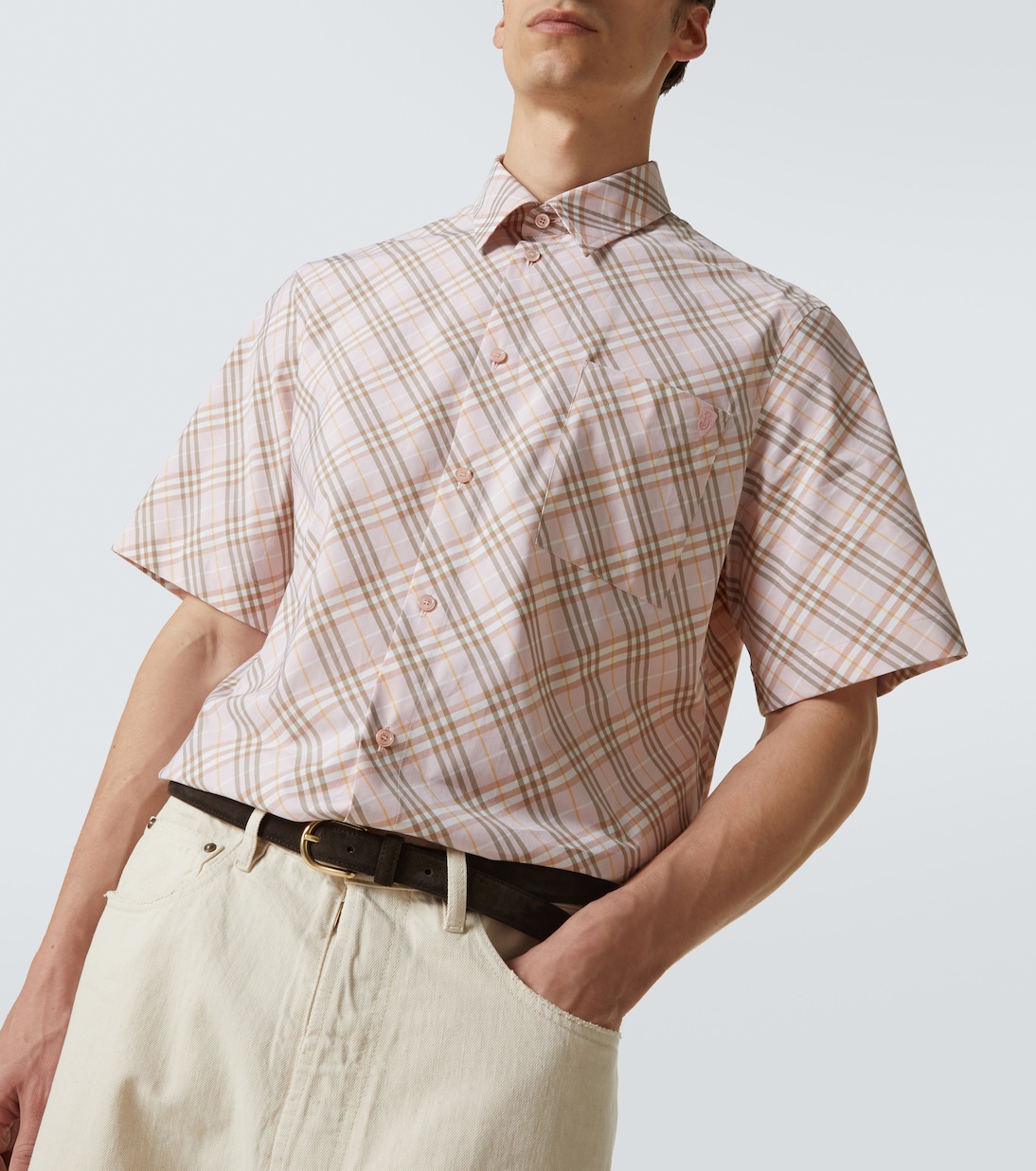 Camicia bowling Burberry Check in cotone | Burberry