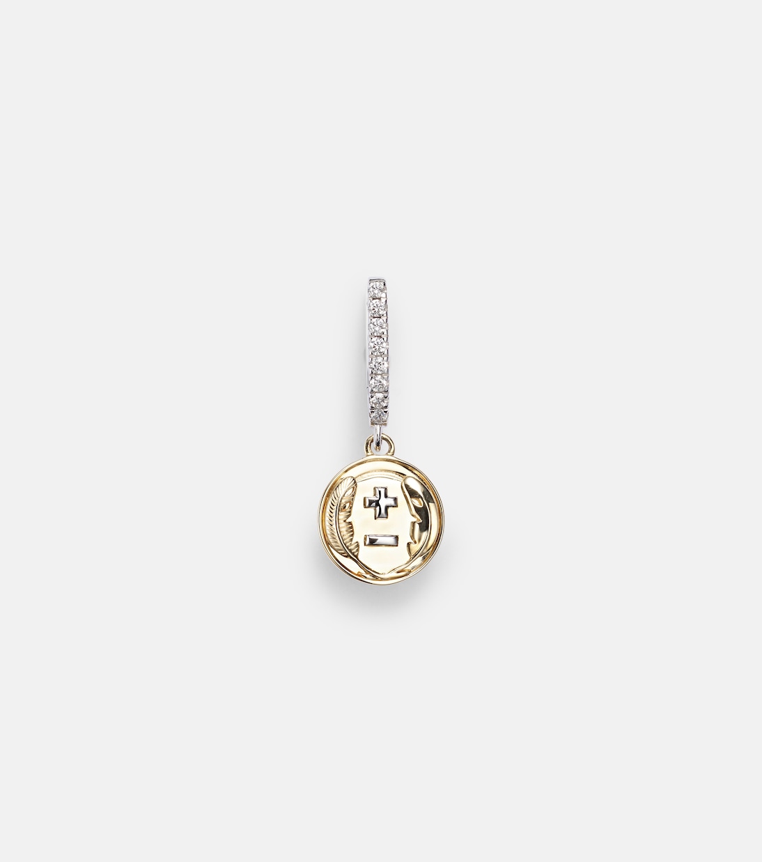 Boucle d'oreille unique Vivacity Mini en or 18 ct et diamants | FoundRae