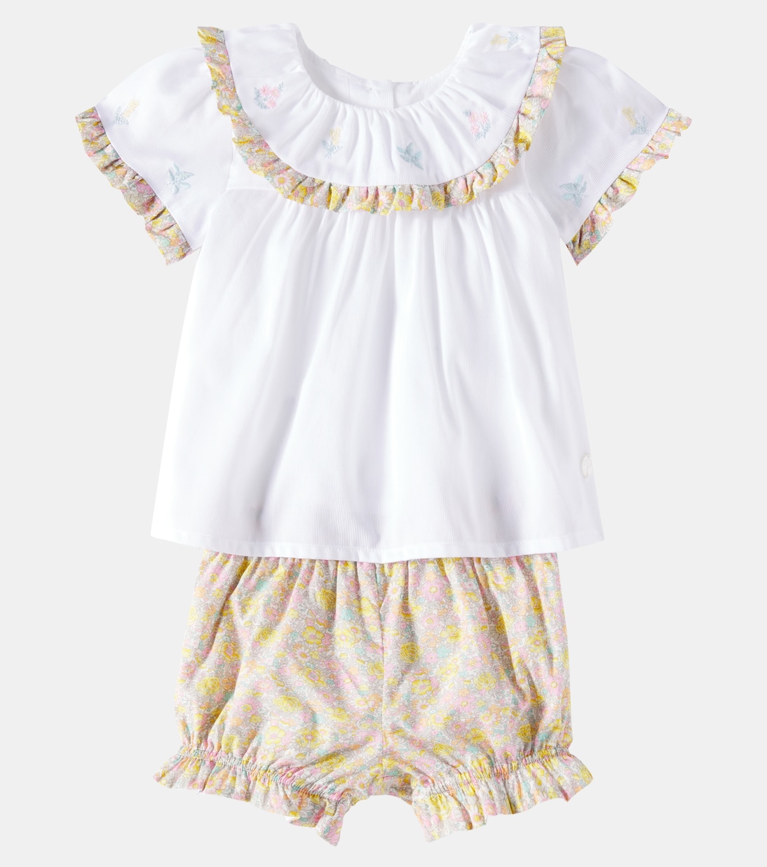 Top y shorts de algodón floral | Patachou