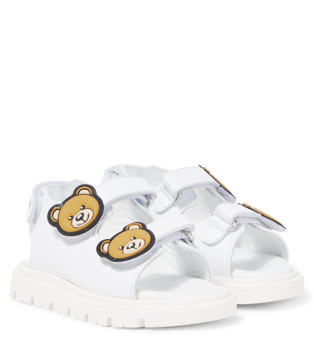 Sandalias Teddy Bear de piel | Moschino Kids