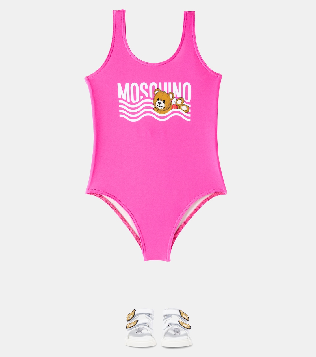 Sandalias Teddy Bear de piel | Moschino Kids