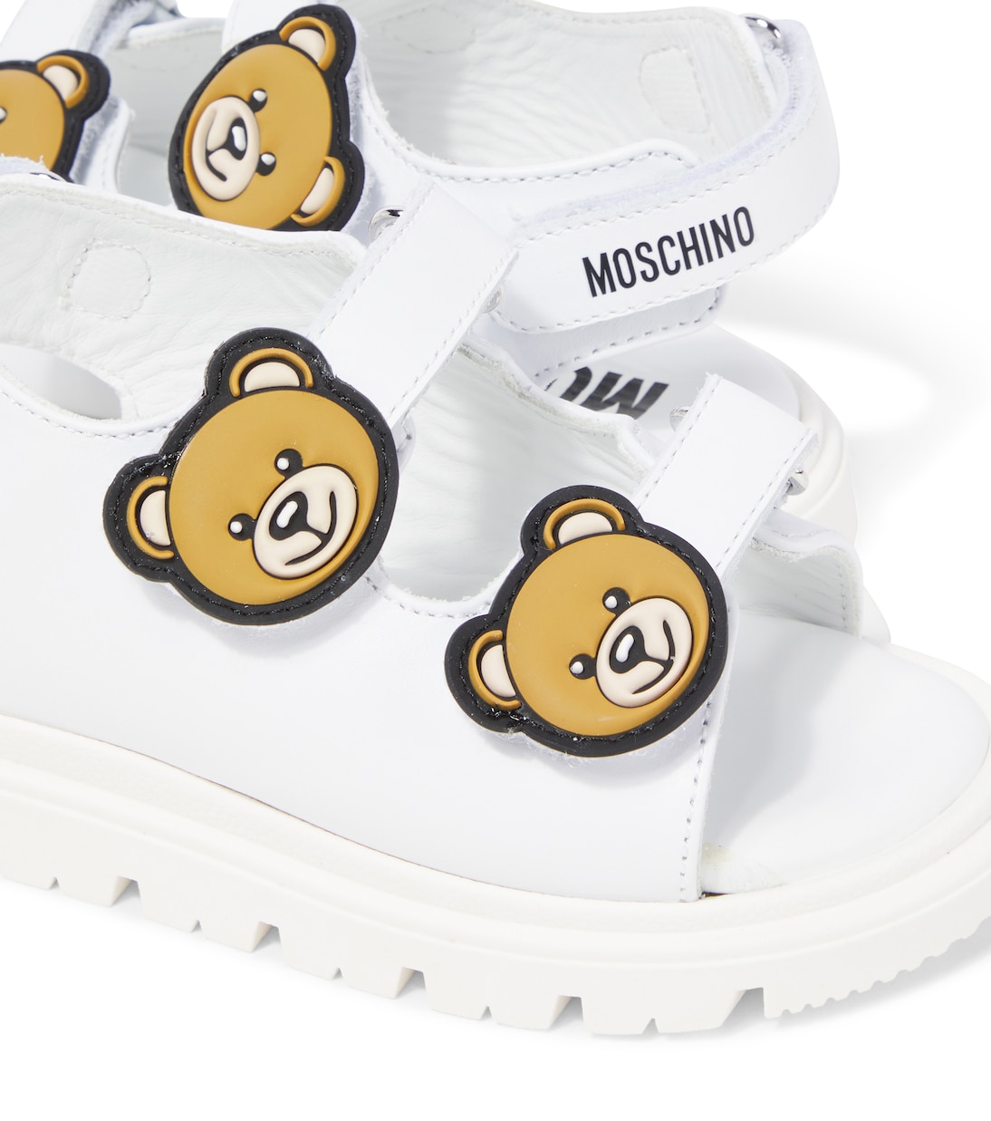 Sandalias Teddy Bear de piel | Moschino Kids