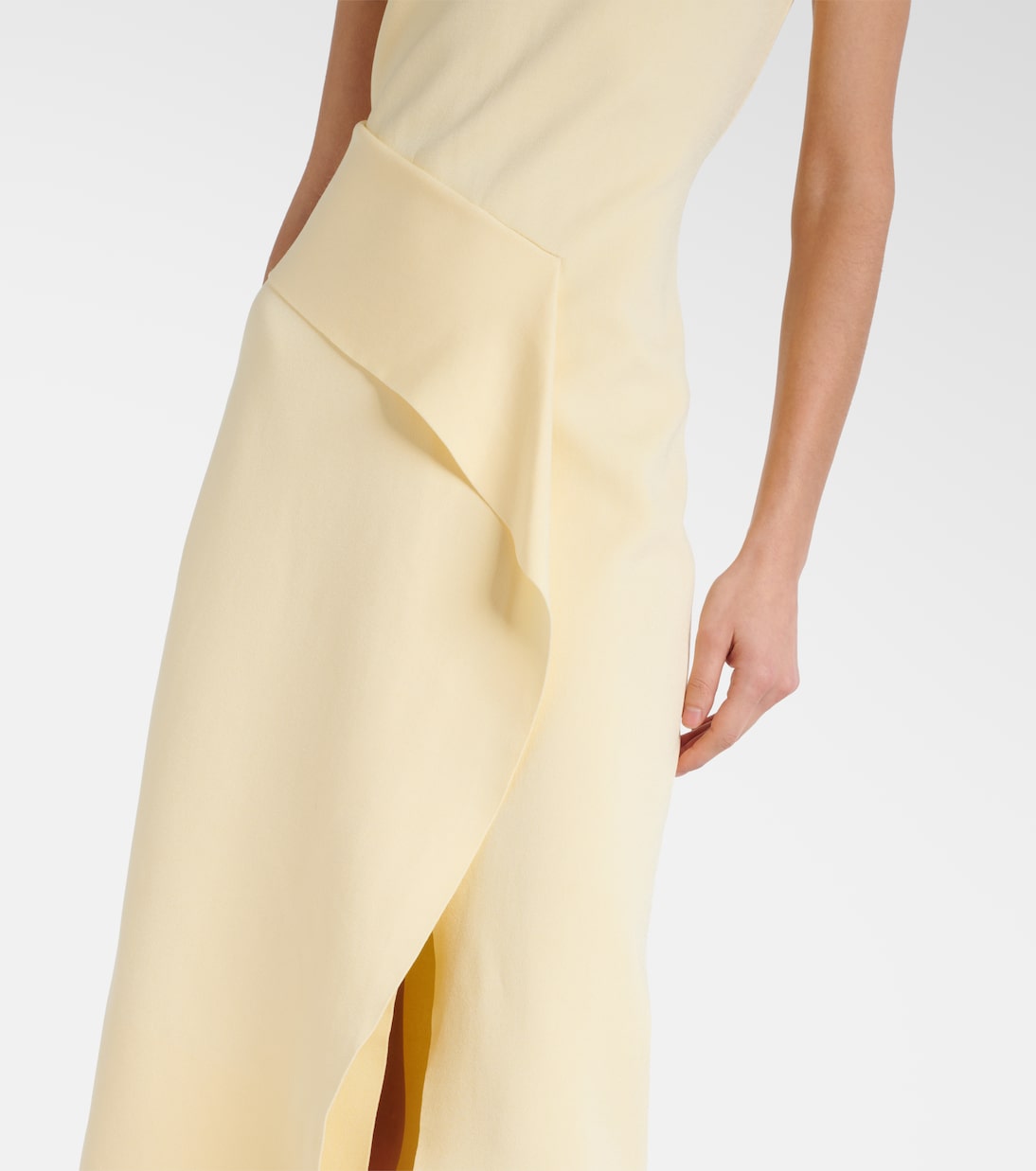 Draped asymmetric midi dress | Roland Mouret