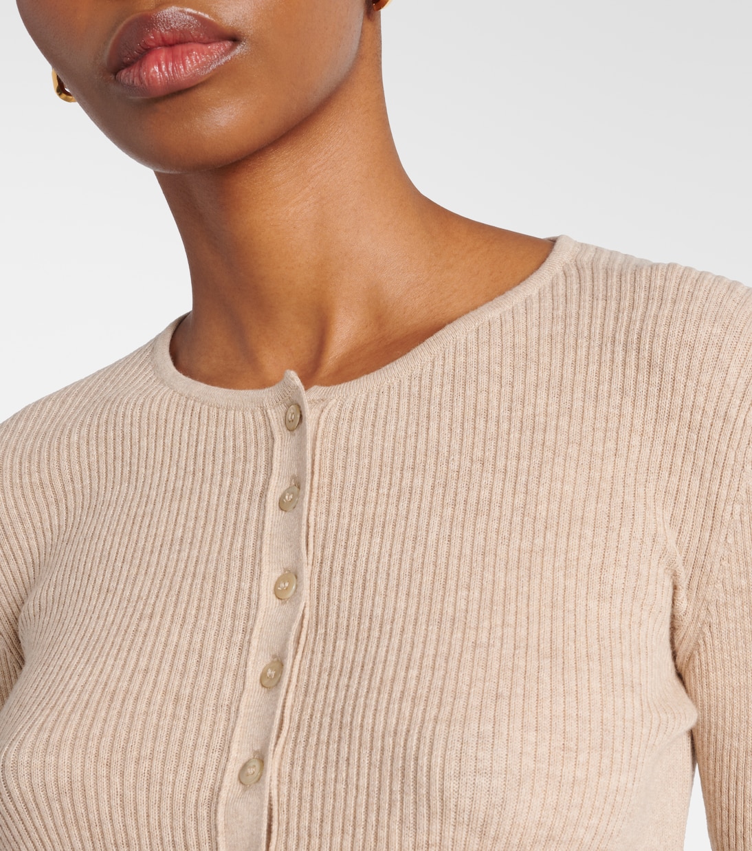 Top con bottoni Macaw in cashmere | Staud