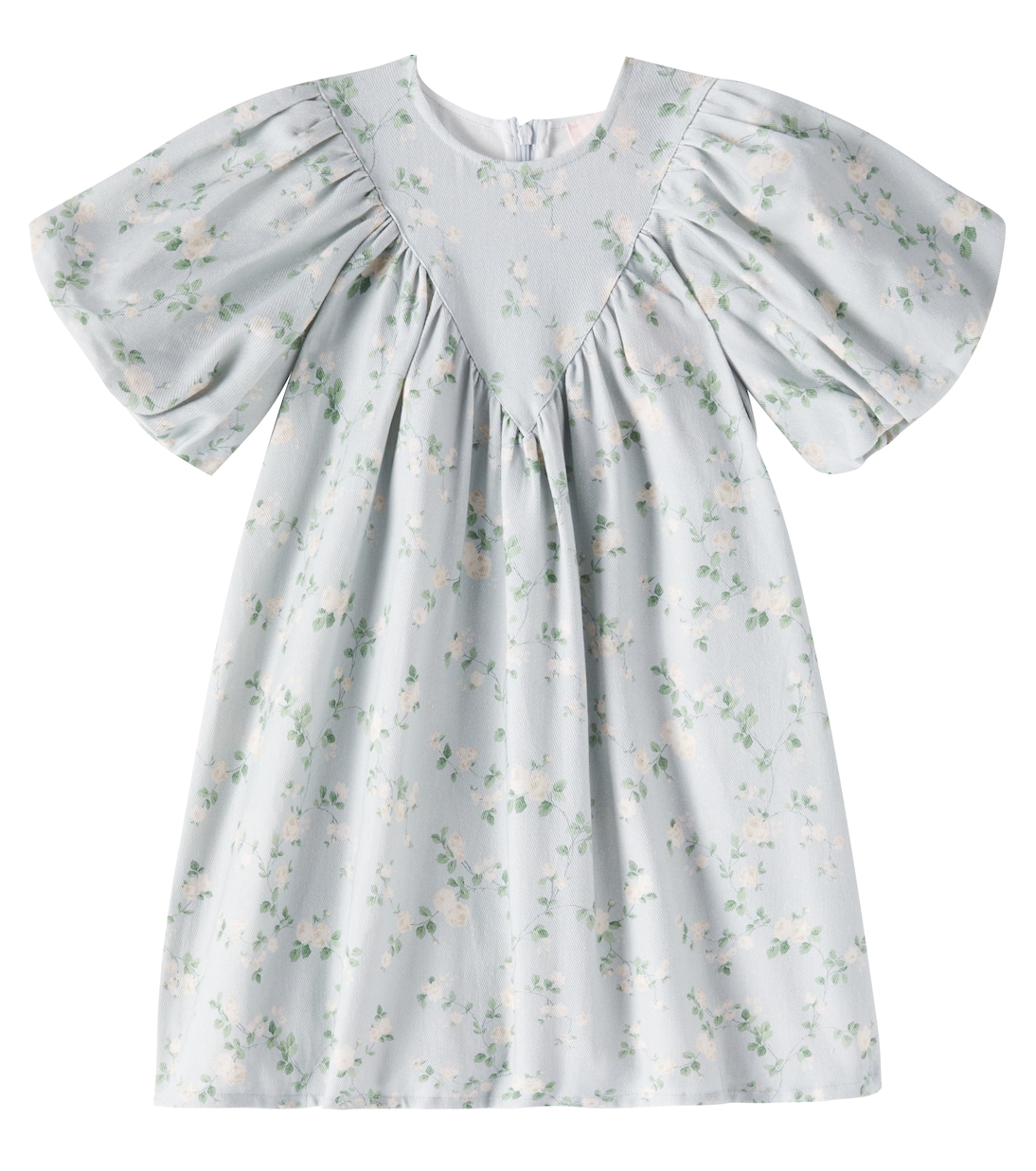 Bedrucktes Kleid aus Baumwoll-Chambray | Petite Amalie  