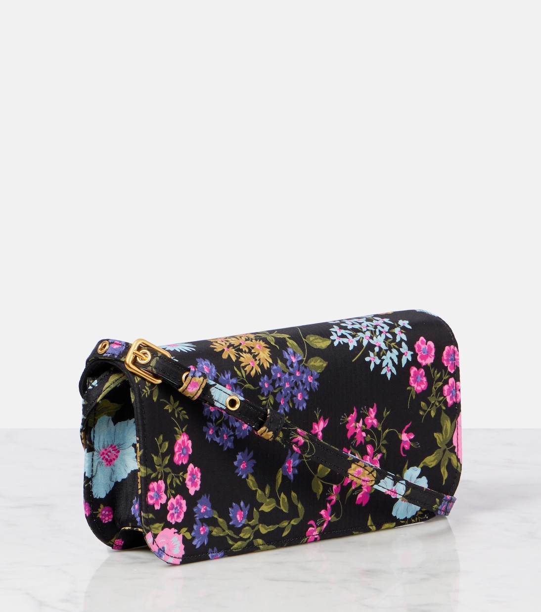 Verzierte Clutch Locò Small aus Moiré | Valentino Garavani