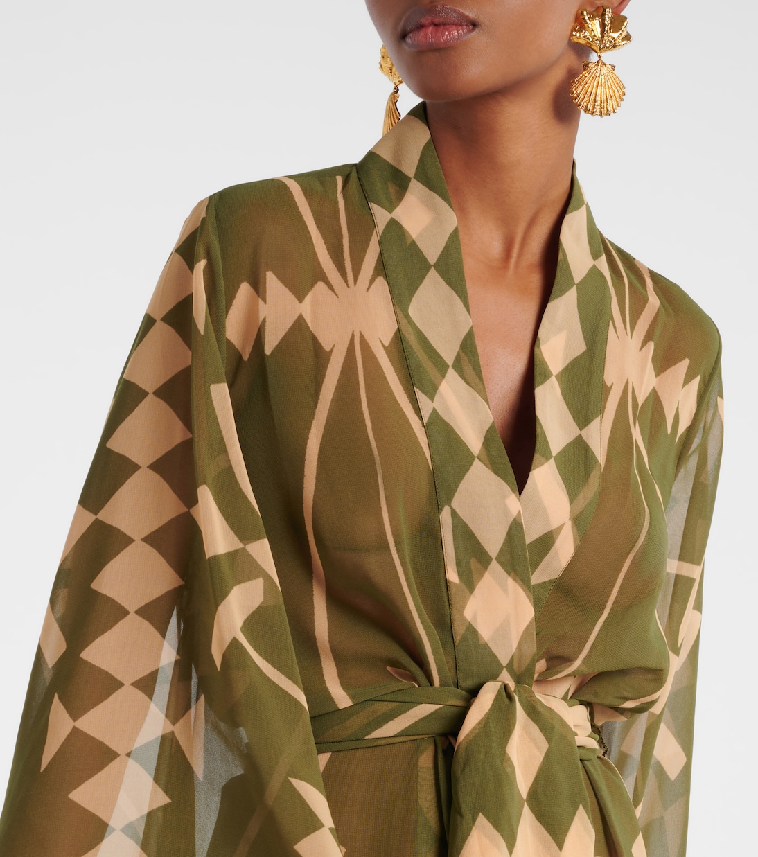 Cover-up aus Georgette | Johanna Ortiz