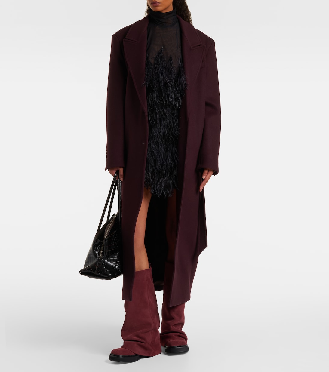 Cappotto in twill di misto lana | The Attico