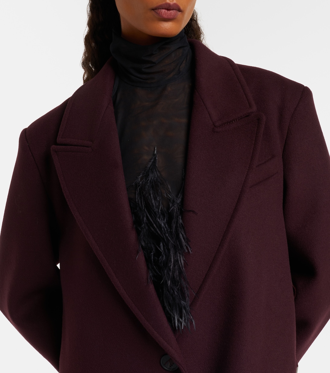 Cappotto in twill di misto lana | The Attico