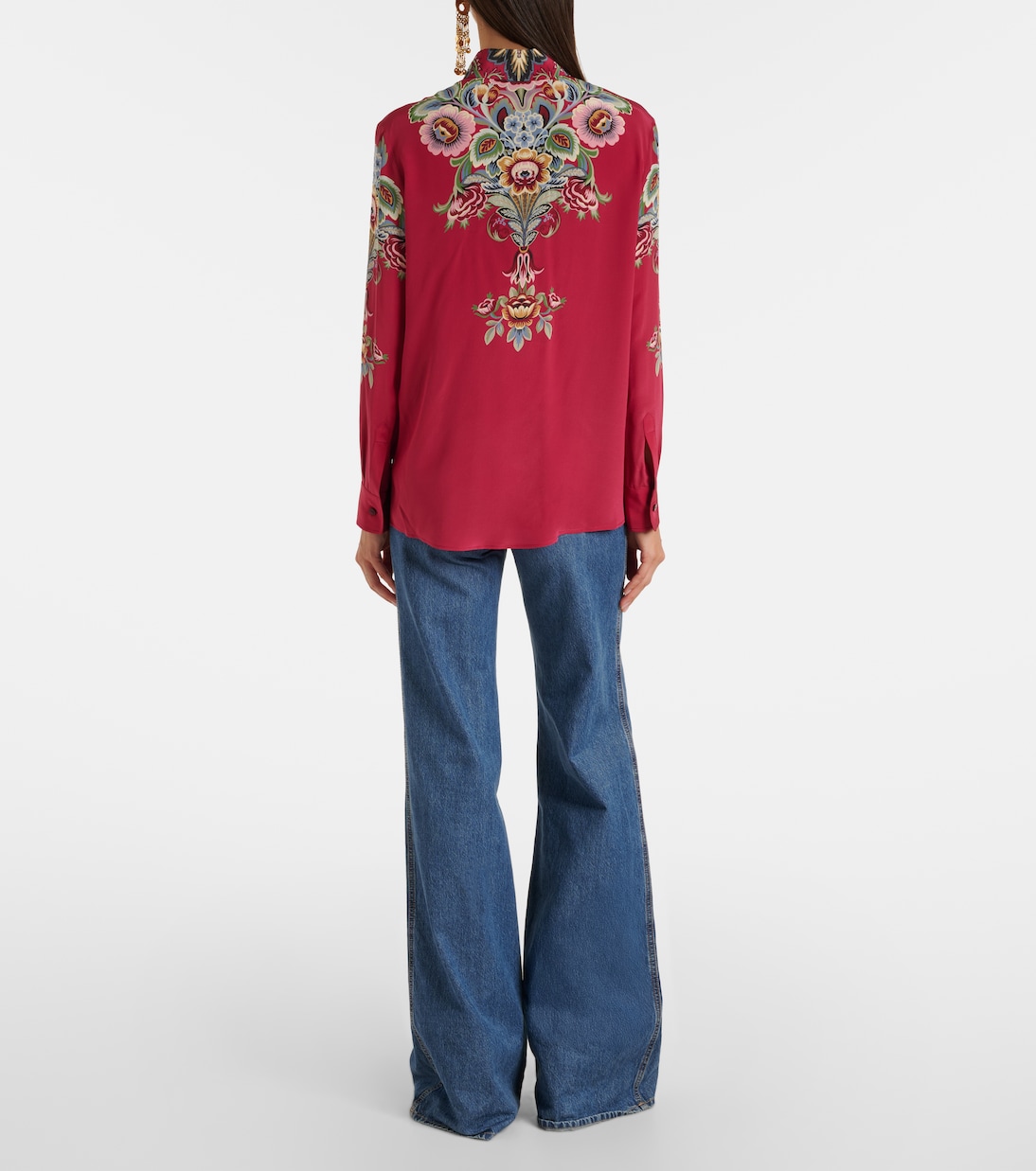 Camisa de crepé de seda floral | Etro
