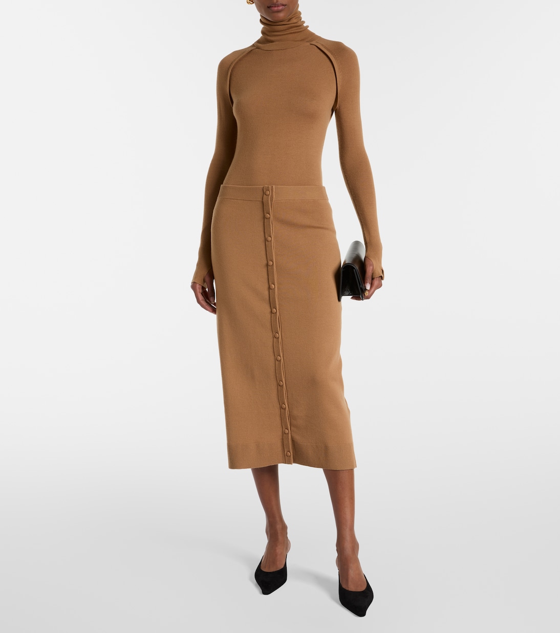 Wool-blend midi skirt | Victoria Beckham