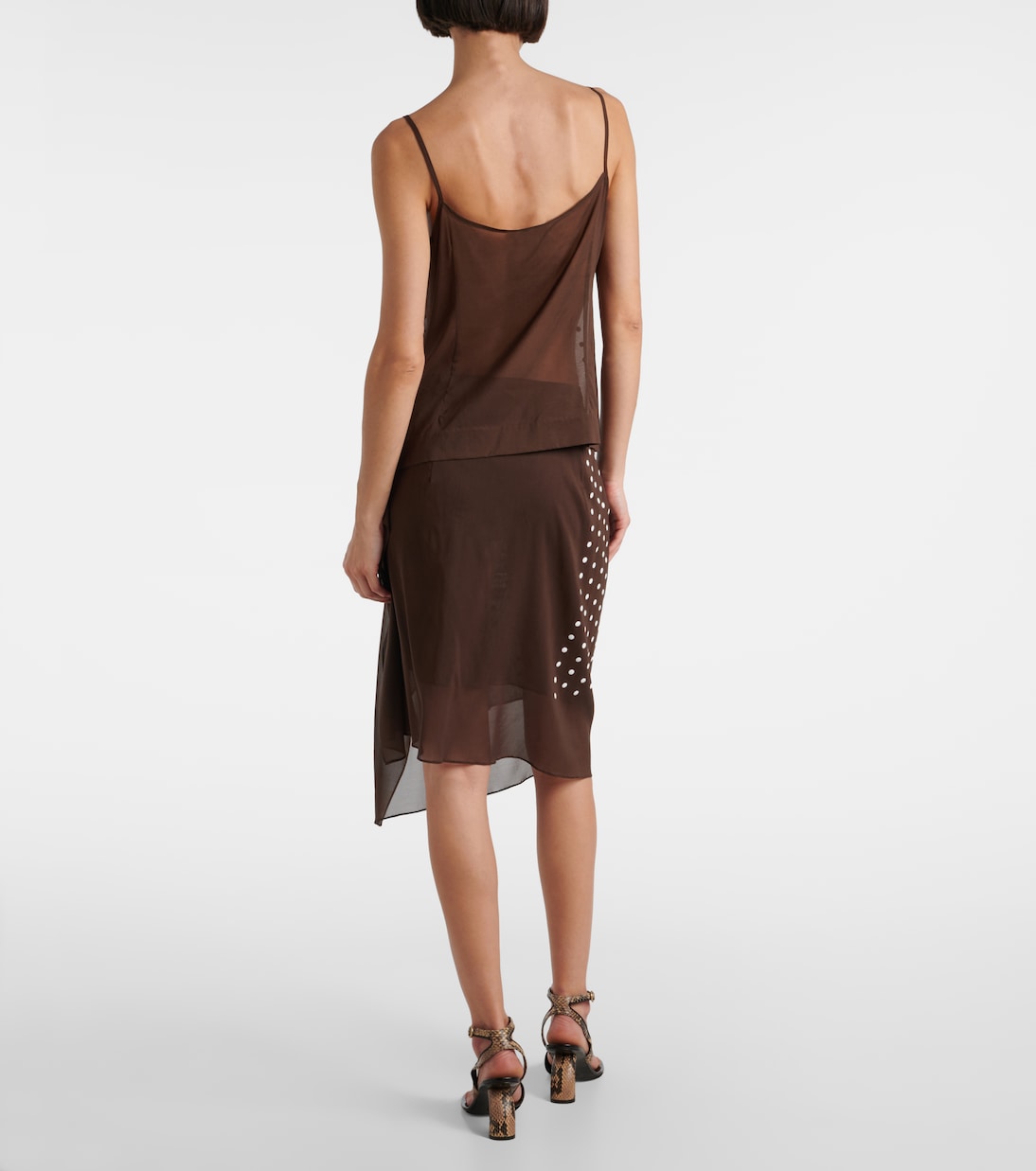 Tank top in misto seta a pois | Dries Van Noten