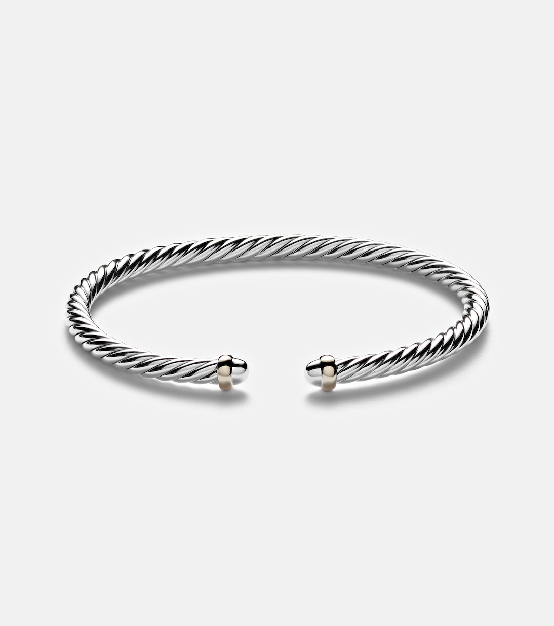 Bracelet Cable Flex en argent sterling et or 14 ct | David Yurman