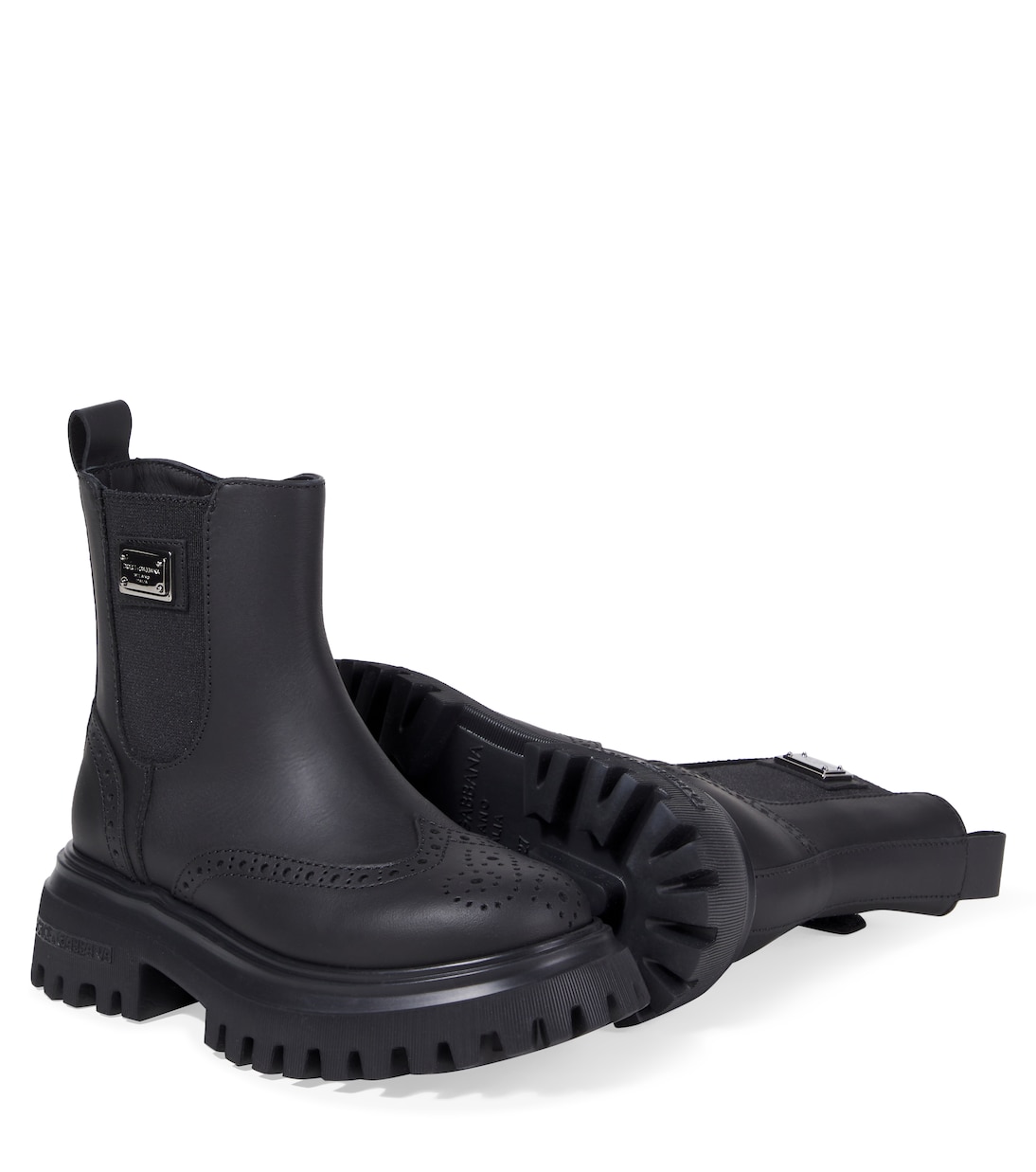 Leather ankle boots | Dolce&Gabbana Kids