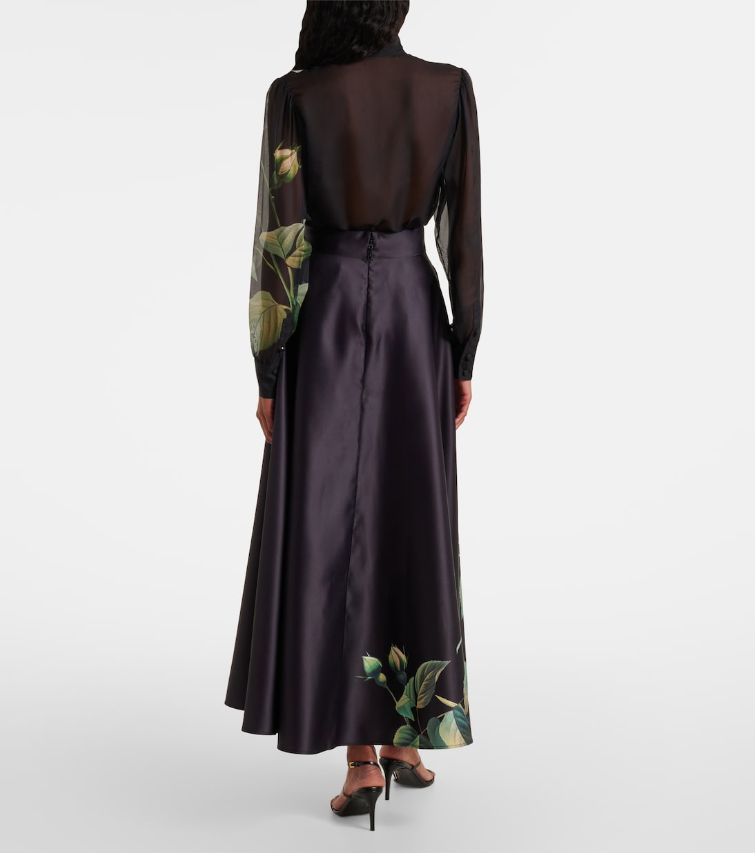 Falda larga Rosalyn floral | Leo Lin