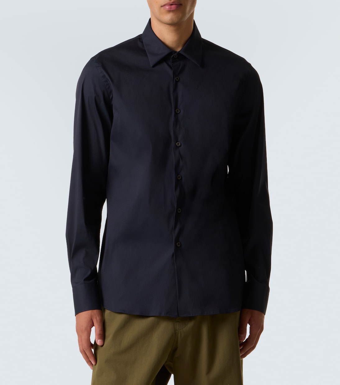 Camisa en mezcla de algodón | Prada