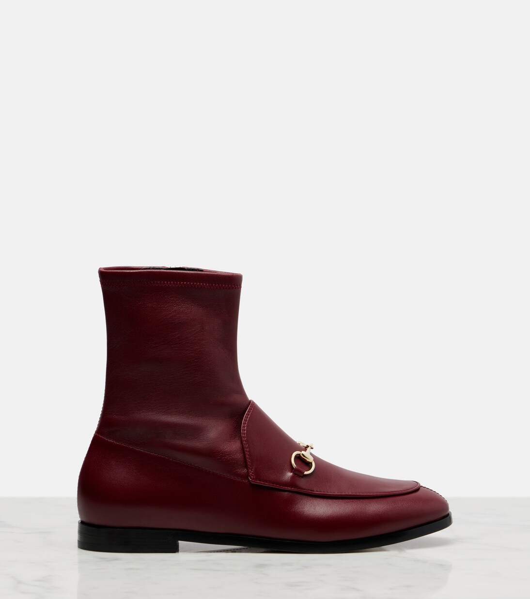 Horsebit leather ankle boots | Gucci