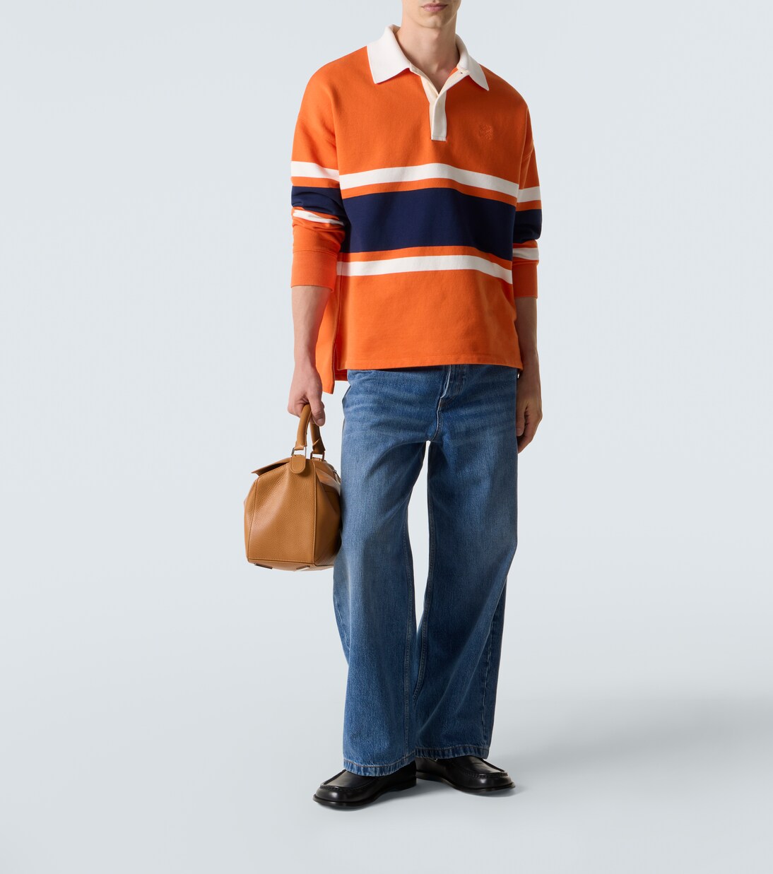 Polo rayé en coton | Loewe
