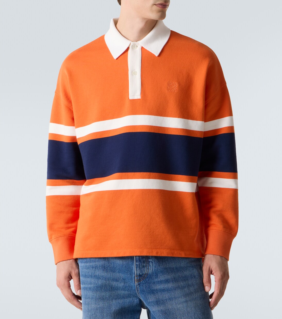Polo rayé en coton | Loewe
