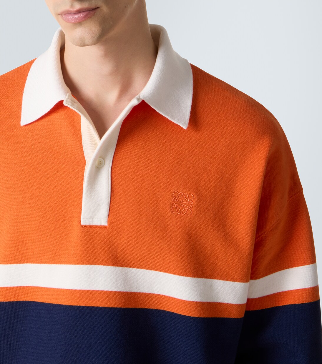 Polo rayé en coton | Loewe