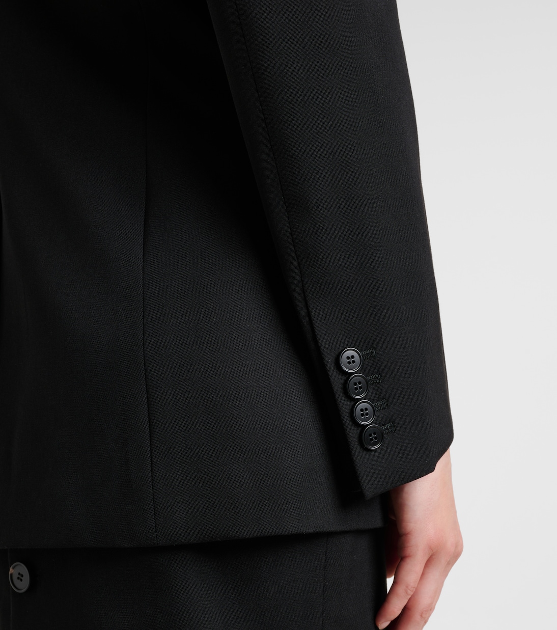 Blazer aus Wolle mit Spitze | McQueen