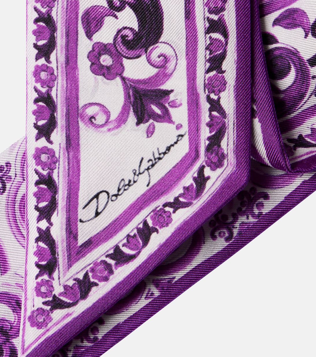 Majolica printed silk twill scarf | Dolce&Gabbana