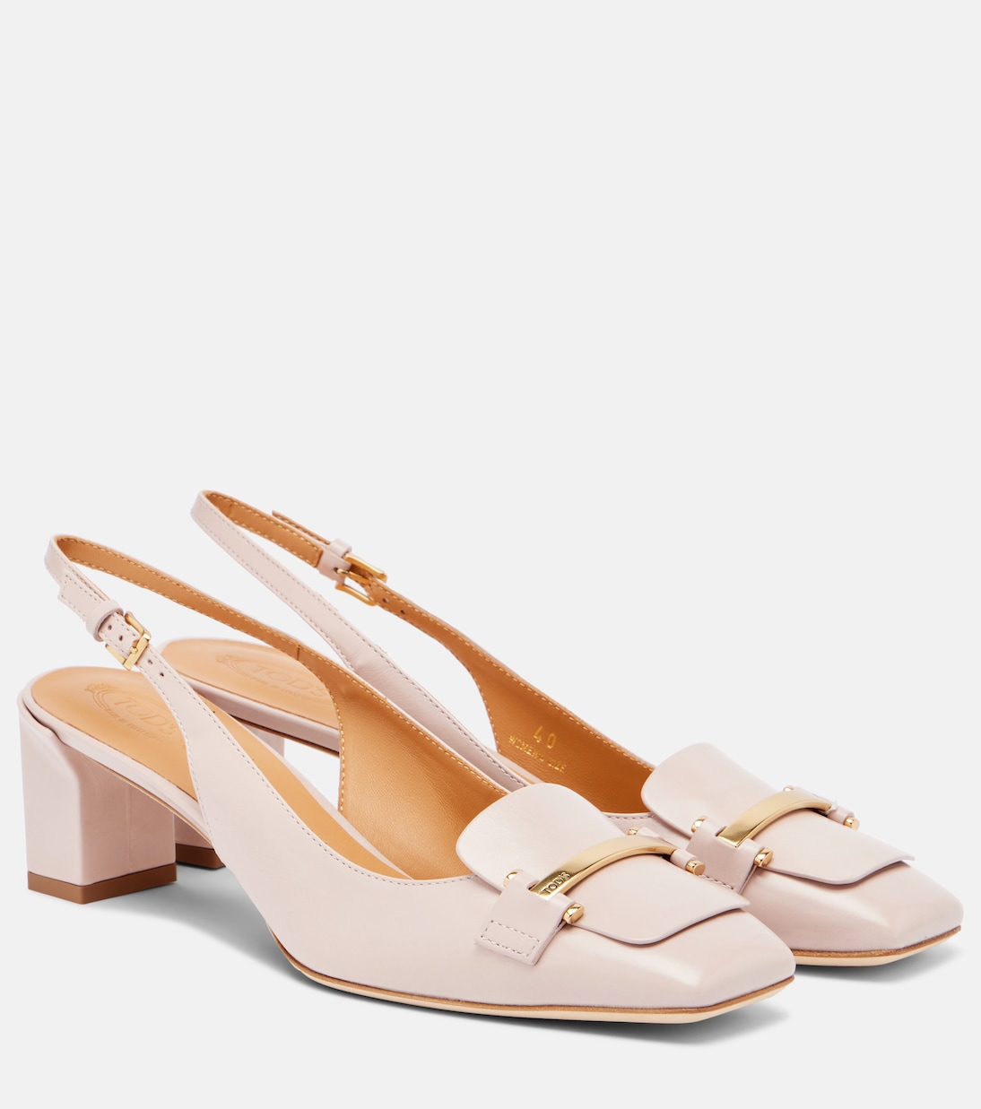 Barretta 50 leather slingback pumps | Tod's